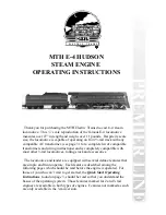 MTHTrains E-4 Hudson Operating Instructions Manual preview