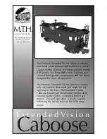 Preview for 1 page of MTHTrains Extended Vision Caboose Instructions