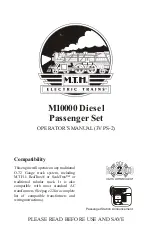 MTHTrains M10000 Diesel Passenger Set Operator'S Manual preview