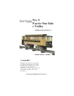 MTHTrains No. 9 Pay-As-You-Enter Trolley (TRADITIONAL) Operator'S Manual предпросмотр