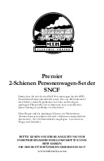 Preview for 8 page of MTHTrains Premier French SNCF 2-Rail Passenger Set Manual