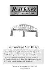 Preview for 1 page of MTHTrains Rail King 2 Track Steel Arch Bridge Manual