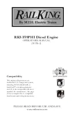 Предварительный просмотр 1 страницы MTHTrains Rail King RKS F59PHI Diesel Engine Operator'S Manual