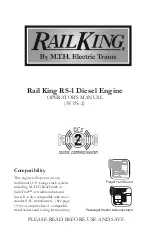 MTHTrains Rail King RS-1 Operator'S Manual preview