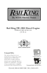 Предварительный просмотр 1 страницы MTHTrains Rail King SW-1200 Diesel Engine Operator'S Manual