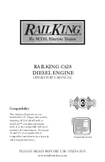 MTHTrains RailKing C628 Diesel Engine Operator'S Manual preview