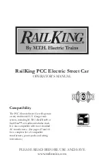 Предварительный просмотр 1 страницы MTHTrains RailKing PCC Street Car Operator'S Manual