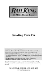 MTHTrains RailKing Smoking Tank Car Quick Start Manual preview