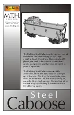 MTHTrains RailKing Steel Caboose Instructions Manual preview