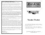 Preview for 1 page of MTHTrains RailKing Vendor Trailer Operating Instructions