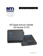 MTI 91743 Manual preview