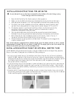 Preview for 8 page of MTI BASICS MBCRFS6632 Owner'S Manual And Installation Manual