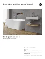 Preview for 1 page of MTI Boutique SculptureStone 131 Installation And Operational Manual