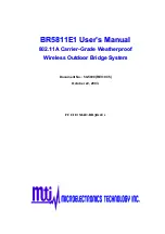 MTI BR5811E1 User Manual предпросмотр