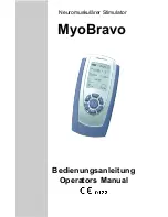 MTR MyoBravo Operator'S Manual preview