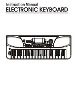 Preview for 1 page of MTS Systems Electronic keyboard Instruction Manual