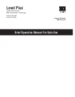 Предварительный просмотр 1 страницы MTS Systems Level Plus M-Series MR Brief Operation Manual For Safe Use