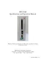 MTS Systems SSI-1016J Specifications And Operation Manuall предпросмотр