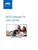 MTS Systems Ultimate TV User Manual preview