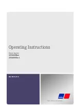 MTU 20V4000Bx4 Operating Instructions Manual preview