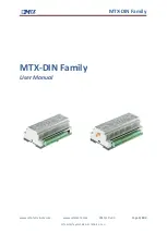 MTX M2M MTX-DIN Series User Manual предпросмотр