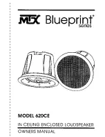 Preview for 1 page of MTX 620CE Owner'S Manual