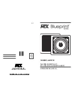 Предварительный просмотр 1 страницы MTX Blueprint 600WM Owner'S Manual