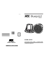 MTX Blueprint 620CE Owner'S Manual preview