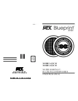 Preview for 1 page of MTX Blueprint 622CM Owner'S Manual