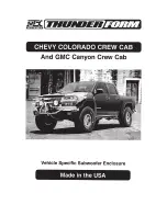 Preview for 1 page of MTX Chevy Colorado Crew Cab User Manual