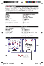 Preview for 2 page of MTX iWa250 Owner'S Manual