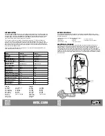 Preview for 2 page of MTX Jack Hammer T9922-22 Owner'S Manual