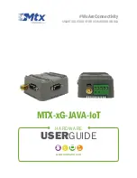 MTX MTX-3G-JAVA-IoT Hardware User'S Manual preview