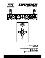 MTX MUD6SPBT Thunder Sports Owner'S Manual preview