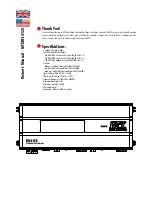 Preview for 2 page of MTX RFL4120 Owner'S Manual