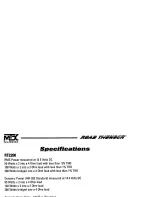 Preview for 10 page of MTX Road Thunder 236RT2120 Manual