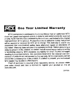 Preview for 16 page of MTX Road Thunder RT202 Owner'S Manual