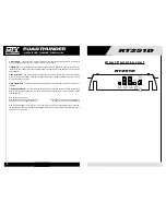 Preview for 3 page of MTX Road Thunder RT251D Owner'S Manual