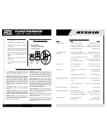 Preview for 9 page of MTX Road Thunder RT251D Owner'S Manual