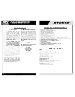 Preview for 14 page of MTX Road Thunder RT251D Owner'S Manual