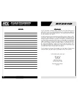 Preview for 18 page of MTX Road Thunder RT251D Owner'S Manual