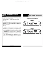 Preview for 4 page of MTX ROADTHUNDER RT202 Owner'S Manual