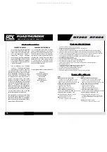 Preview for 10 page of MTX ROADTHUNDER RT202 Owner'S Manual