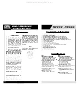 Preview for 14 page of MTX ROADTHUNDER RT202 Owner'S Manual