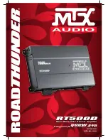 Предварительный просмотр 1 страницы MTX RT500D Owner'S Manual