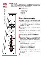 Preview for 2 page of MTX RTF10P Quick Start Manual