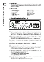 Предварительный просмотр 18 страницы MTX RTU8P Manual