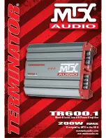 Preview for 1 page of MTX Terminator TR600-1 Owner'S Manual