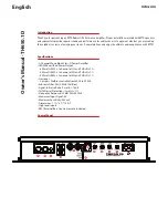 Preview for 2 page of MTX TH650.1D User Manual