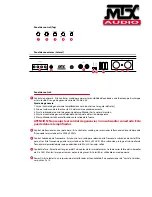 Предварительный просмотр 11 страницы MTX TH800D Introduction Manual